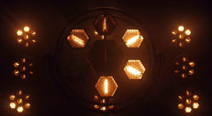 7-Halo Hexa LED Pixel Light | 700W COB + 50W RGB Matrix