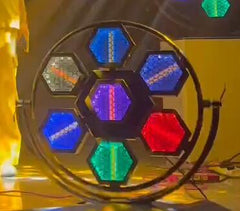 7-Halo Hexa LED Pixel Light | 700W COB + 50W RGB Matrix